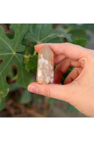 Doğal Çiçek Akik Flower Agate Kütle Küçük Boy