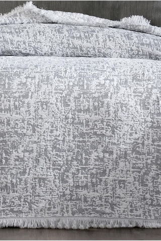 Puffy Pamuk Çift Kişilik Tek Battaniye 200x220 Gri Gri