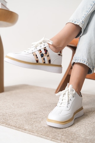 Daxtors Garantili D0516 Günlük Ortopedik Kadın Sneaker Spor Ayakkabı Beyaz