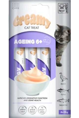 M-pets 6+ Fonksiyonel Creamy Kedi Ödülü 4 x 15 G