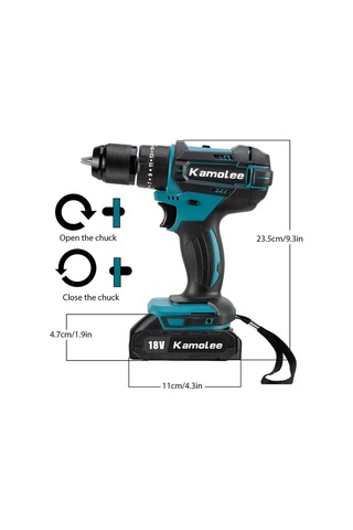 Tcherchi Kamolee DDF485 Fırçalı Akülü Elektrikli Darbeli Matkap 10 x 13 MM -100652365