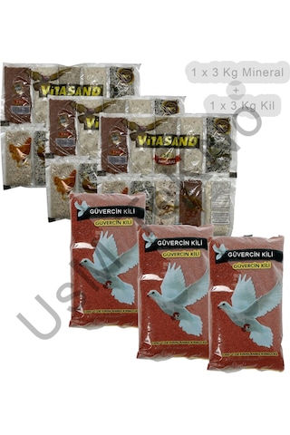 6 Kg Güvercin Minerali Ve Kili Tavuk Keklik Güvercin Kaz  Bıldırcı