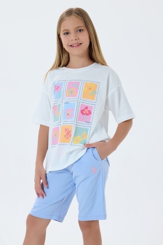 U.s. Polo Assn. Kız Çocuk Mavi Bermuda Takım Us2513-c-v1 Mavi