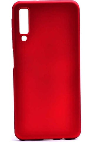 Samsung Uyumlu Galaxy A7 2018 Kılıf Zore Premier Silikon Kapak Kırmızı