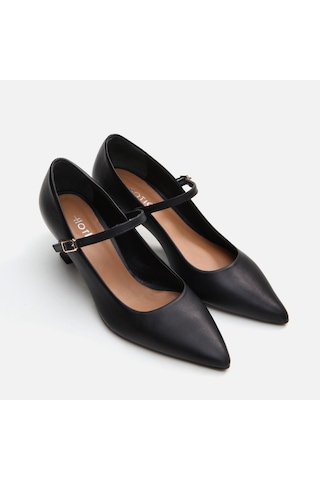 Hotiç Mary Jane Hakiki Deri Siyah Kadın Stiletto 01ayh290860a100 Siyah