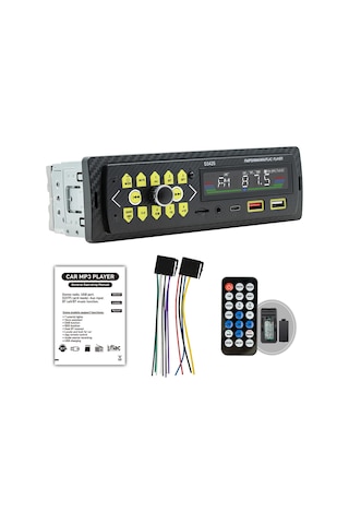 Symbee Çok Fonksiyonlu Araç Mp3 Çalar, Fm Radyo, Bt 5.0, Çift Usb Ve Uzak Kumanda İle Kolay Kullanım
