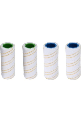 Leasetake Karcher Fc3 Fc3d Fc5 Fc7 Kablosuz Zemin Temizleyici Mikrofiber Rulo Fırça Aksesuarları Yedek Rulo Parçaları İçin 4 Adet