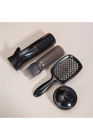 4'lü Mükemmel Saçlar İçin Bakım Seti- Tarak Siyah