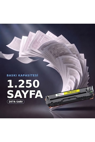 Hp Color Laserjet Pro Mfp M282nw Uyumlu Toner Çipli W2212a Sarı