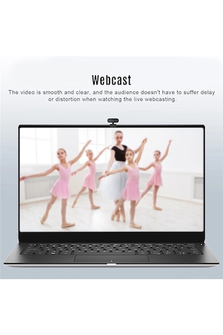 Mufunye 1080p Hd Webcam Mikrofonlu - Canlı Yayın, Online Ders, Toplantı Ve Video Sohbet İçin - Sürücü Gerektirmeyen, Hemen Kullanıma Hazır Bilgisayar Kamerası