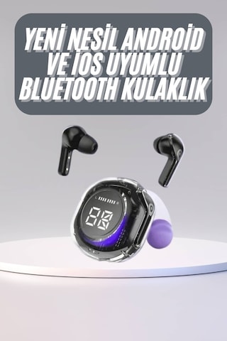 Kulak İçi Bluetooth Kulaklık Anc Enc Özellikli Şarj Göstergeli Kablosuz Kulaklık Kulak Içi