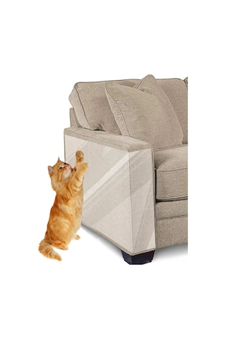 Geeroyoo Kediler İçin Çizik Önleyici Şeffaf Bant, Mobilya Koruyucu 8 Li Set - Koltuk, Kapı, Duvar, Halı Koruma