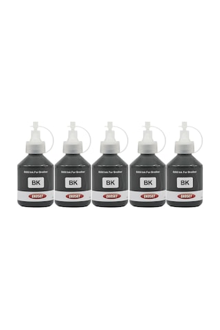 Ekoset Brother Dcp T500W T510W Uyumlu Siyah Mürekkep 100 ML 5 Adet