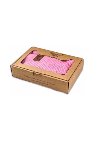 Mummy's Baby Triko Örgü Bebek Battaniyesi 80x100 Pembe