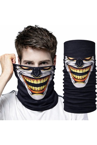 Erturkstore Joker Gülüşlü Baf Maske Çok Amaçlı Boyunluk Bandana 3 No Çok Renkli