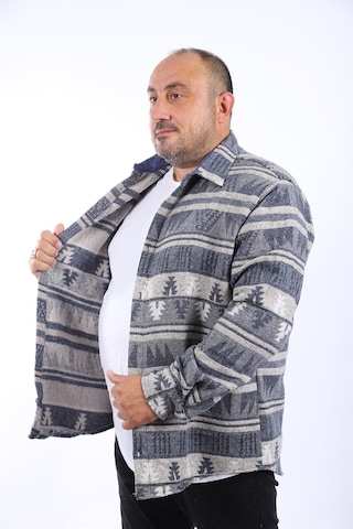 Moc Grande Mocgrande Oduncu Gömlek Mc Rug Print 22211 Indıgo İndigo