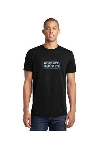 Sherlock Holmes 2 Baskılı Siyah Erkek Tshirt