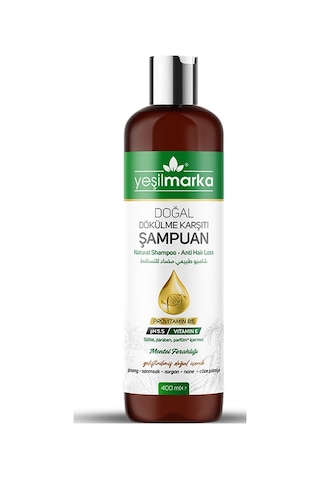 Yeşilmarka Doğal Dökülme Karşıtı Şampuan Mentol Ferahlığı 400 ML