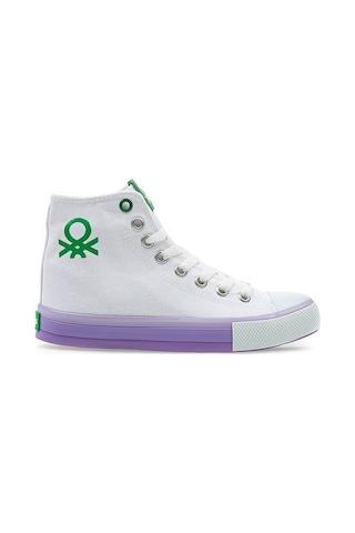 United Colors Of Benetton Benetton® | Bn-30189 - 3374 Beyaz Lila - Kadın Spor Ayakkabı