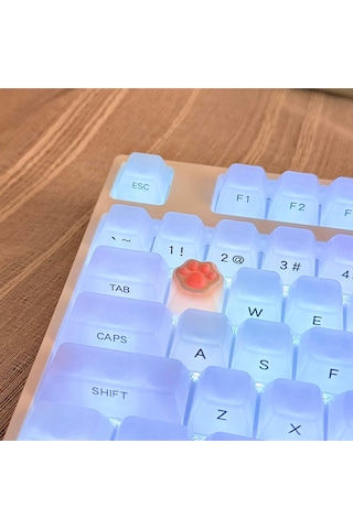 Çok Renkli Pbt Tuş Takımı Mekanik Klavye Cat Keycaps