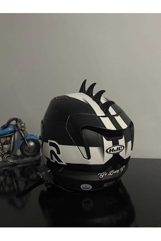Motosiklet Kaskı Için Boynuz - Şeytan Boynuzu - Ejderha Sırtı - Kask Süsü 4 Adet Aynı Boy