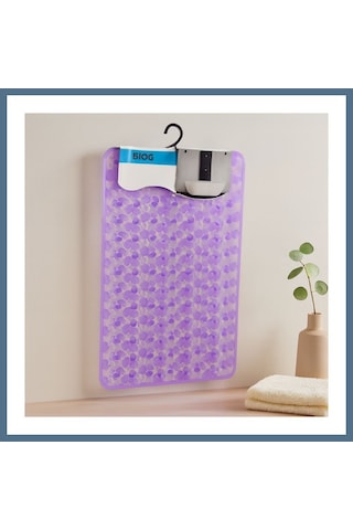 Buradabulabilirsin Kaydırmaz Pvc Banyo Ve Küvet Paspası Petek Desenli Şeffaf-buzlu 37x68 Cm Bbz