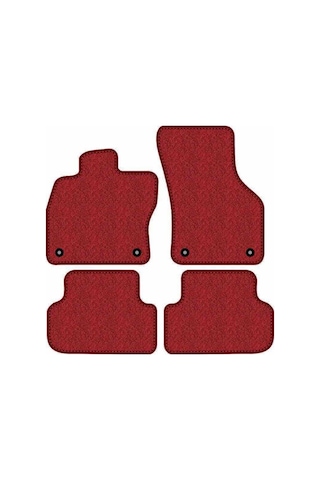 Mercedes W164 Ml-serisi Lüks Halı Paspas Seti Kırmızı