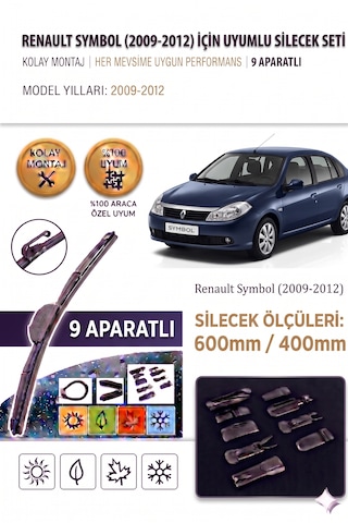 Renault Symbol Ön Cam Silecek Takımı 2009-2012