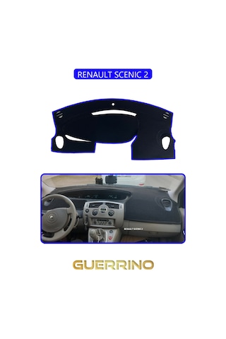Renault Scenıc 2torpido Koruma Halısı Mavi Kenar