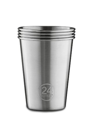 Paslanmaz Çelik Kutlama Bardağı - 4 Adet Metal