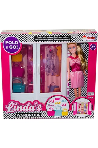 Dede Oyuncak Linda'nın Bebekli Gardırobu 03828 
