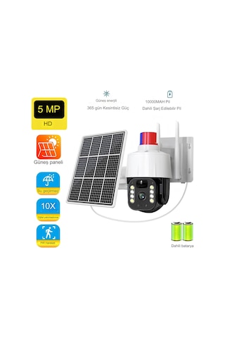 4g Sim Kartlı Güneş Enerjili Solar 360 Hareketli Alarımlı Akıl