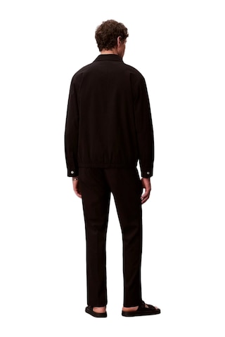 Calvin Klein Lv04lf609g Straight Seersucker Half Elastic Erkek Pantolon Siyah