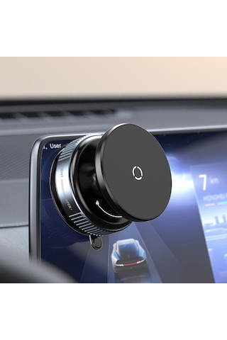 Kilifone - Telefon Tutucu K009 Vakum Özellikli Magnetik Telefon Tutucu - Siyah - T36774 Siyah