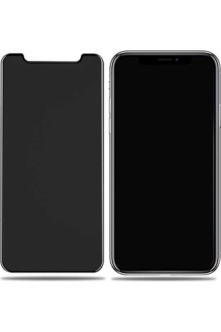 Apple Uyumlu   iPhone X Zore Rika Premium Privacy Temperli Cam Ekran Koruyucu