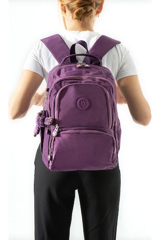 Ultra Hafif Çok Cepli Orta Boy Sırt Çantası Mor Model: 571-4h