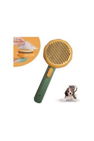 Buffer Plastik Yeşil Evcil Hayvan Bakım Pet Fırçası Çok Amaçlı Pet Fırçası Yeşil Çok Renkli