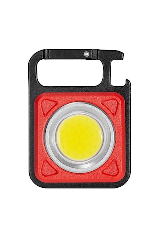 Suofeng Alüminyum Anahtar Zinciri Işığı - Cob 6w, 4 Mod, Hızlı Şarj, Manyetik, Çok Fonksiyonlu Acil Işık Kırmızı Kırmızı
