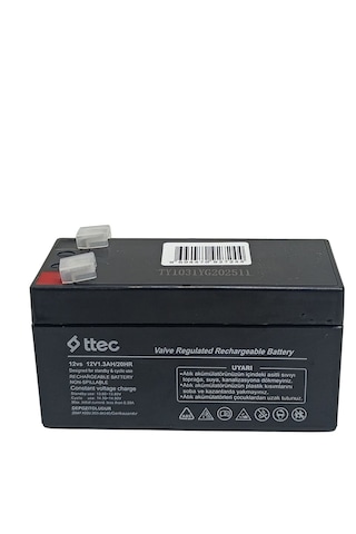 Ttec 12 Volt 1.3a Akü-12v 1.3 Ah Bakımsız Kuru Akü 2026 Üretim
