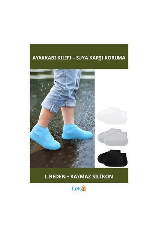 Su Geçirmez Silikon Ayakkabı Kılıfı L Beden