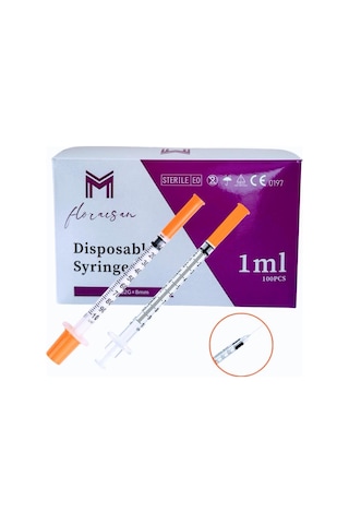 Micro Fine 1 Ml 32gx8mm Enjektör 100 Adet