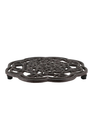 Ulzyvf Yuvarlak Yemek Yalıtımlı Taklit Sehpa Rengi Pas Mutfak Masası Isı Döküm Demir Dekoru Bs Diğer