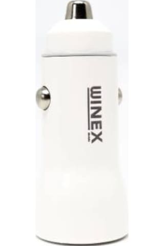 Winex W001 Usb A Çift Çıkışlı 3.1A Araç Şarj Aleti Beyaz