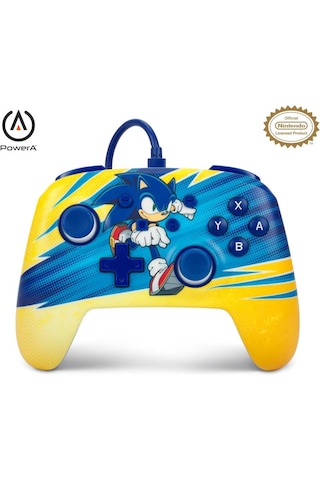 Nintendo Switch Kablolu Oyun Kolu Lisanslı Sonic Boost Edition Powera Oled,switch 2