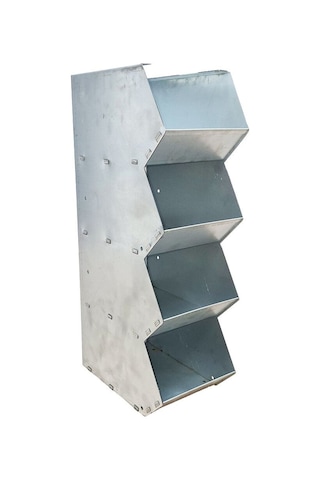 Zargana 4 Gözlü Modüler Galvanizli Metal Avadanlık - Kaynaksız Endüstriyel Tasarım