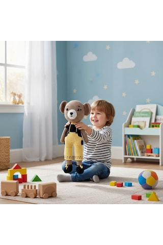 Tığ İşi El Yapımı Amigurumi Ayı Çok Renkli