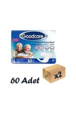 Goodcare Bel Bantlı Yetişkin Hasta Bezi Large 2 x 30'lu 60 Adet