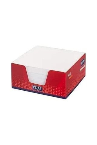 Kraf 10 Paket Küp Blok Beyaz 8x8 Cm 115g
