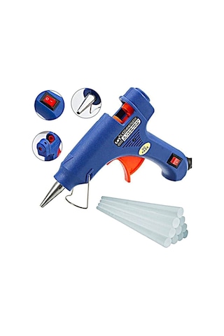 100watt Sıcak Silikon Tabancası + 10 Adet Çubuk Slikon Cn