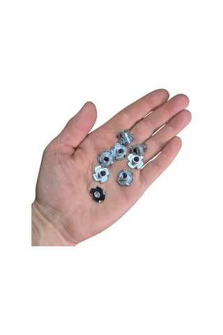 M6 Ağaç Somunu 6mm Tırnaklı Ahşap Çakma Somun -20 Adet 6